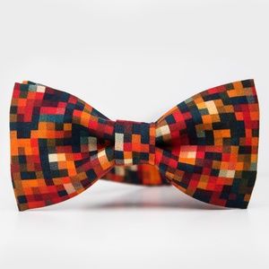 New Men Bow Tie Autum Pixel